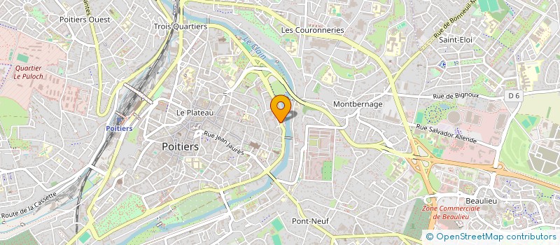 localisation de l'entreprise MADAME AMANDINE FRISCAT  POITIERS