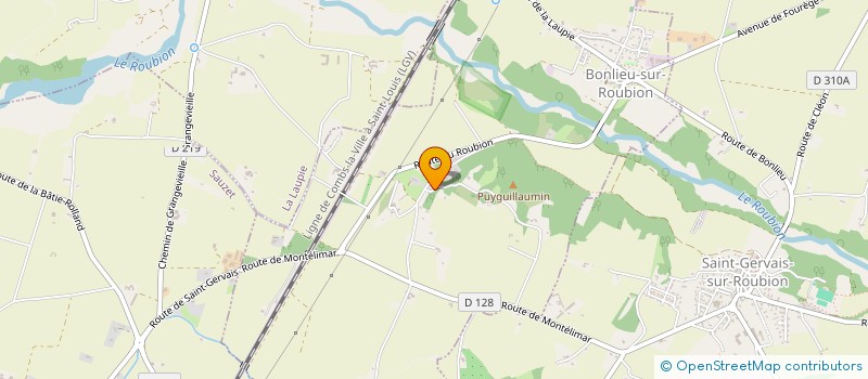 localisation de l'entreprise MADAME AMANDINE FUSTINONI  BONLIEU-SUR-ROUBION