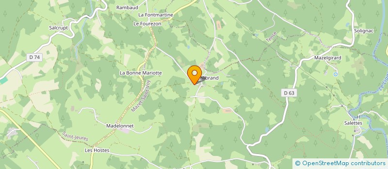 localisation de l'entreprise MADAME AMANDINE GAGNAIRE  LE MAZET SAINT VOY