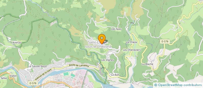 localisation de l'entreprise MADAME AMANDINE GARDA  SAINT-CIERGE-SOUS-LE-CHEYLARD