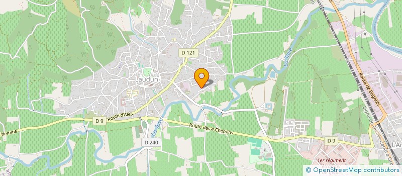 localisation de l'entreprise MADAME AMANDINE GAUD  LAUDUN-L'ARDOISE
