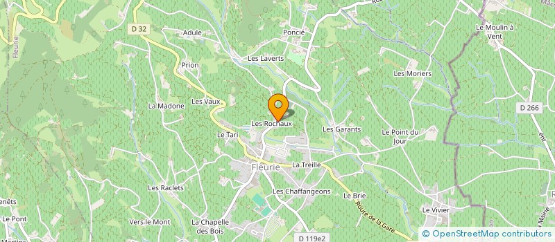 localisation de l'entreprise MADAME AMANDINE GAUTHIER  FLEURIE