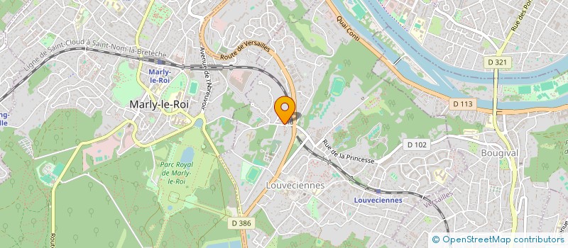 localisation de l'entreprise MADAME AMANDINE GERMANY  LOUVECIENNES