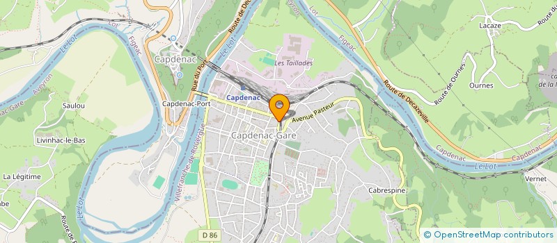 localisation de l'entreprise MADAME AMANDINE GIBRAT  CAPDENAC-GARE