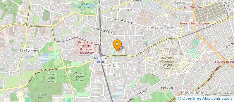 localisation de l'entreprise MADAME AMANDINE GILLE  MERIGNAC