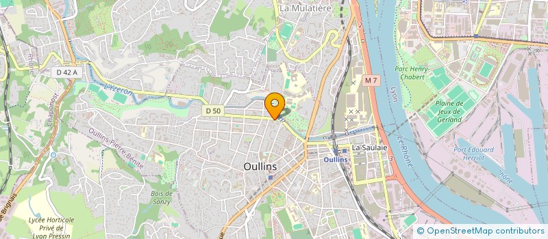 localisation de l'entreprise MADAME AMANDINE GILOUX  OULLINS-PIERRE-BENITE