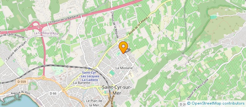 localisation de l'entreprise MADAME AMANDINE GONTHIER à SAINT-CYR-SUR-MER