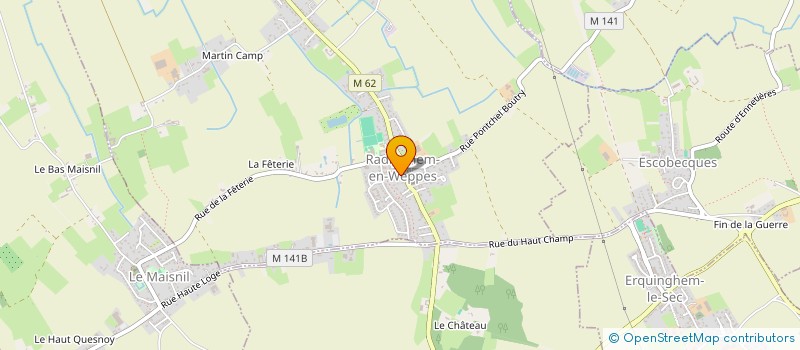 localisation de l'entreprise MADAME AMANDINE GOUBET à RADINGHEM-EN-WEPPES