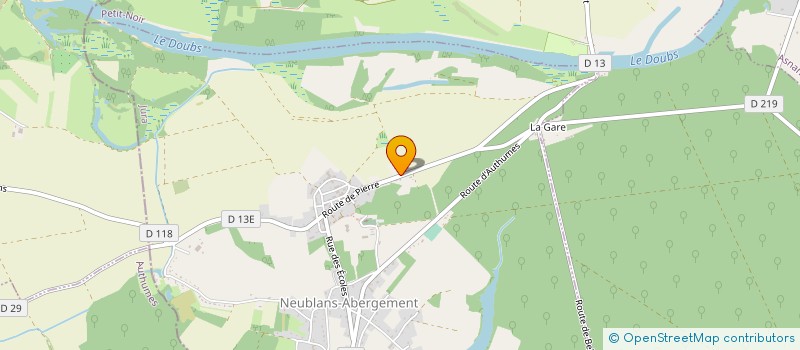 localisation de l'entreprise MADAME AMANDINE GOUNAND  NEUBLANS-ABERGEMENT