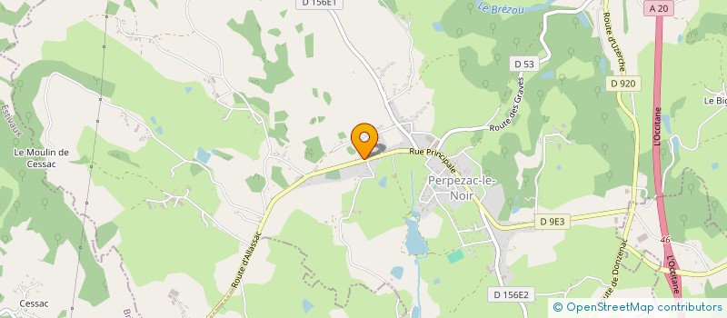 localisation de l'entreprise MADAME AMANDINE GOUT  PERPEZAC-LE-NOIR