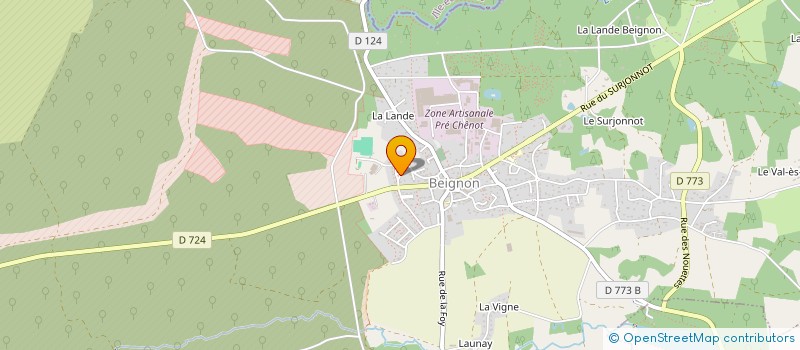 localisation de l'entreprise MADAME AMANDINE GRATTEPANCHE  BEIGNON