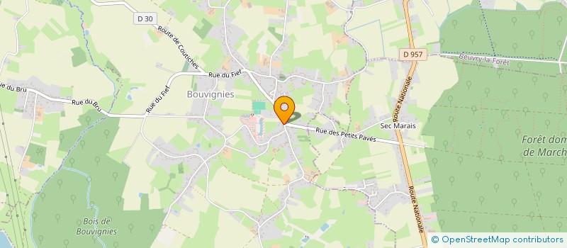 localisation de l'entreprise MADAME AMANDINE GREGOIRE  BOUVIGNIES