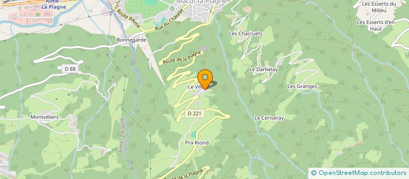 localisation de l'entreprise MADAME AMANDINE GROS  LA PLAGNE TARENTAISE