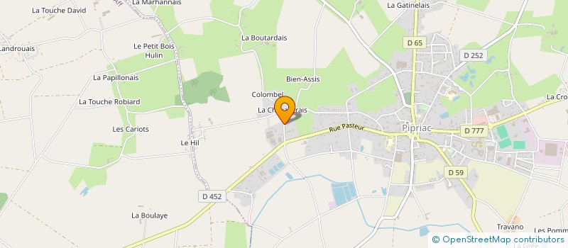 localisation de l'entreprise MADAME AMANDINE GROSVALET  PIPRIAC