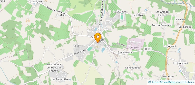 localisation de l'entreprise MADAME AMANDINE GUALANDI à SIGOULES-ET-FLAUGEAC