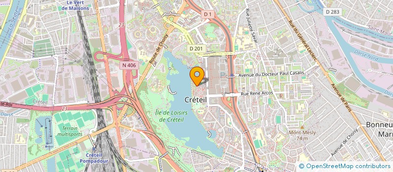 localisation de l'entreprise MADAME AMANDINE GUER  CRETEIL