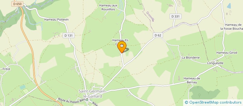 localisation de l'entreprise MADAME AMANDINE GUERIN à SAINT-GERMAIN-LE-GAILLARD