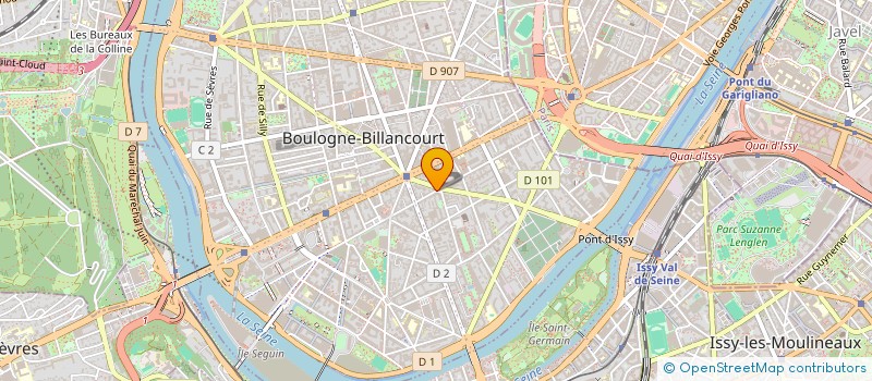 localisation de l'entreprise MADAME AMANDINE GUERIN à BOULOGNE-BILLANCOURT
