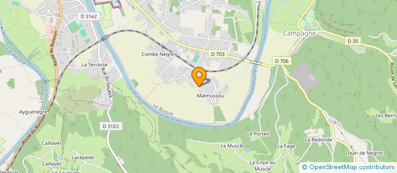 localisation de l'entreprise MADAME AMANDINE GUERLETY  LE BUGUE