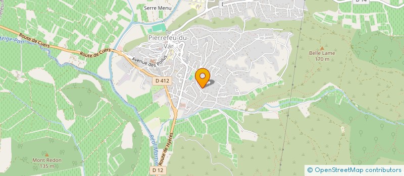 localisation de l'entreprise MADAME AMANDINE GUICHETEAU à PIERREFEU-DU-VAR