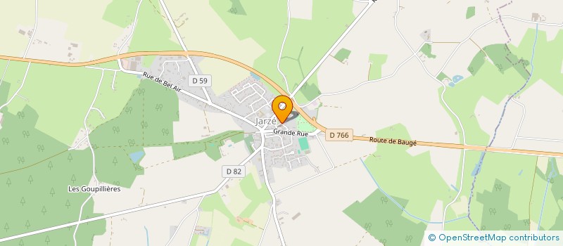 localisation de l'entreprise MADAME AMANDINE GUINEBERT  JARZE VILLAGES