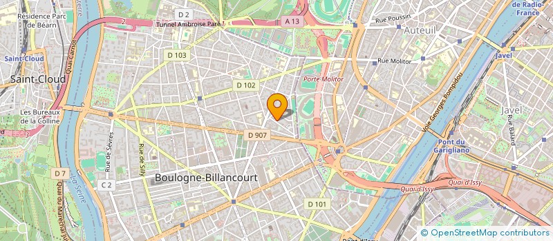 localisation de l'entreprise MADAME AMANDINE GUISEZ à BOULOGNE-BILLANCOURT