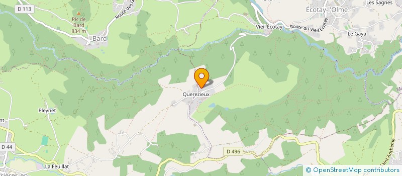 localisation de l'entreprise MADAME AMANDINE GUYOT  ECOTAY-L'OLME