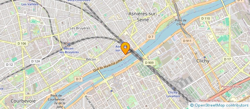 localisation de l'entreprise MADAME AMANDINE HAEFLINGER à ASNIERES-SUR-SEINE