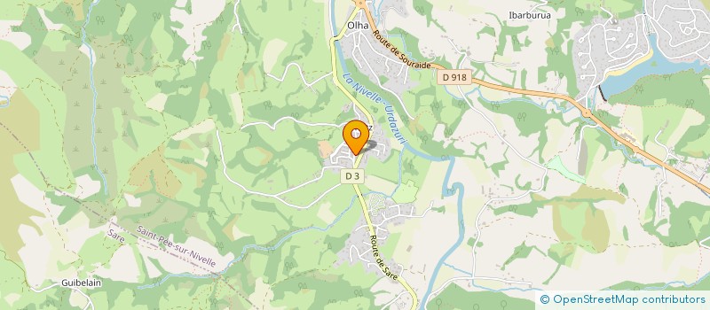 localisation de l'entreprise MADAME AMANDINE HAMZA  SAINT-PEE-SUR-NIVELLE