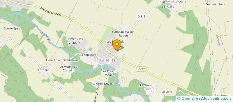 localisation de l'entreprise MADAME AMANDINE HARDY  GRISELLES