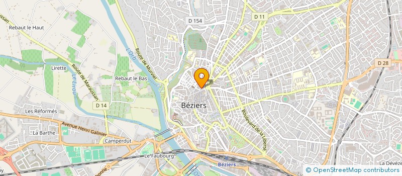 localisation de l'entreprise MADAME AMANDINE HATTERER à BEZIERS