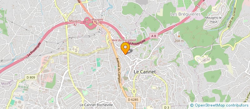localisation de l'entreprise MADAME AMANDINE HAZOT à LE CANNET