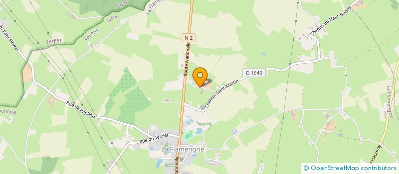 localisation de l'entreprise MADAME AMANDINE HEDON  LA FLAMENGRIE