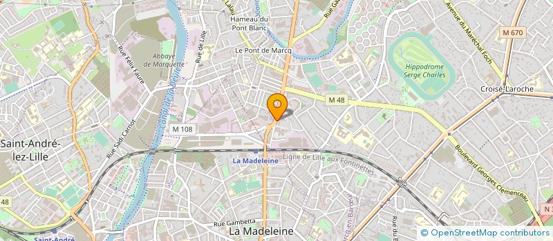 localisation de l'entreprise MADAME AMANDINE HEDOUX à MARCQ-EN-BARŒUL