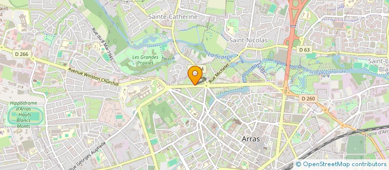 localisation de l'entreprise MADAME AMANDINE HELLE à ARRAS