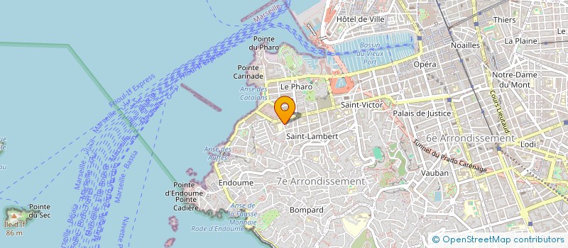 localisation de l'entreprise MADAME AMANDINE HELO  MARSEILLE