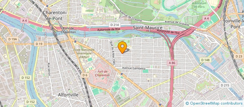 localisation de l'entreprise MADAME AMANDINE HENAFF  MAISONS-ALFORT