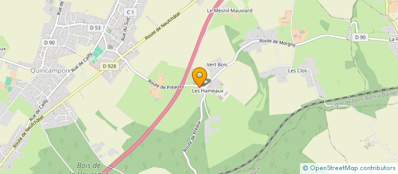 localisation de l'entreprise MADAME AMANDINE HENRY  QUINCAMPOIX