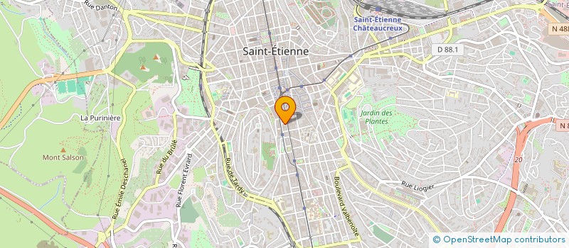 localisation de l'entreprise MADAME AMANDINE HERNANDEZ  SAINT-ETIENNE