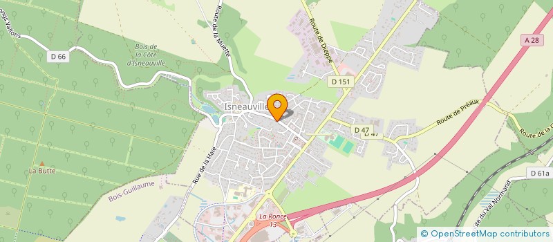 localisation de l'entreprise MADAME AMANDINE HINAS  ISNEAUVILLE