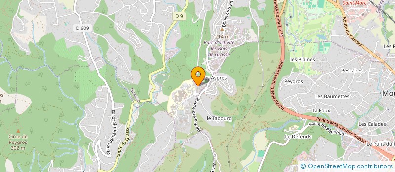 localisation de l'entreprise MADAME AMANDINE HIROUX  GRASSE