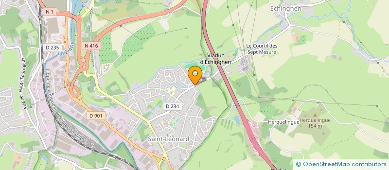 localisation de l'entreprise MADAME AMANDINE HOUZEAUX  SAINT-LEONARD