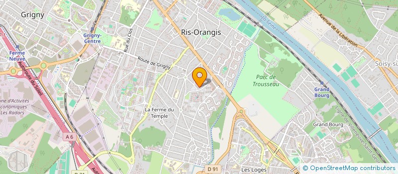 localisation de l'entreprise MADAME AMANDINE HUBERT à RIS-ORANGIS