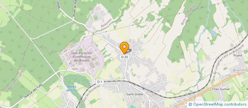 localisation de l'entreprise MADAME AMANDINE HUGOT  BONS-EN-CHABLAIS