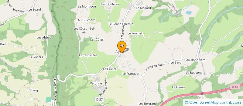 localisation de l'entreprise MADAME AMANDINE HUGUENIN  AYN