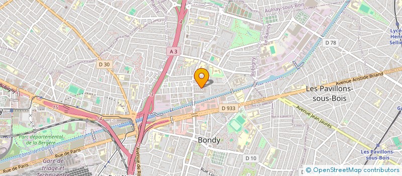 localisation de l'entreprise MADAME AMANDINE HURISSET  BONDY