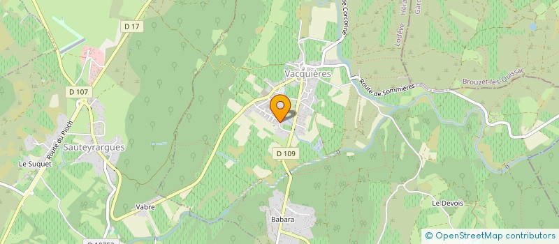 localisation de l'entreprise MADAME AMANDINE JACQUOT  VACQUIERES