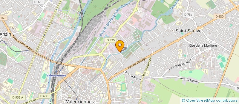 localisation de l'entreprise MADAME AMANDINE JAFFRE  VALENCIENNES