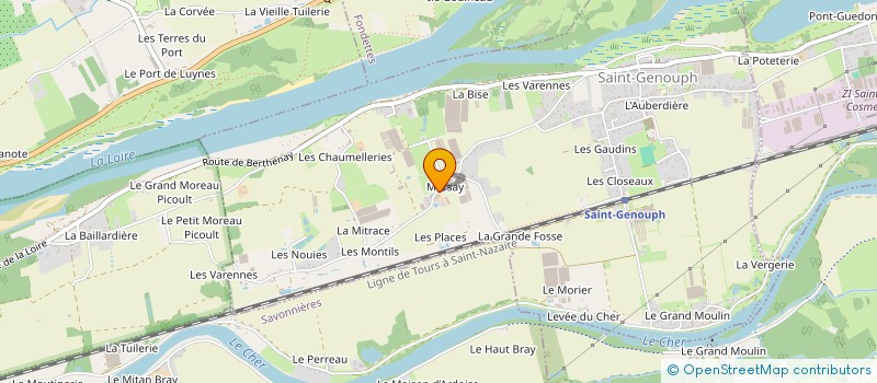 localisation de l'entreprise MADAME AMANDINE JAHAN  SAINT-GENOUPH