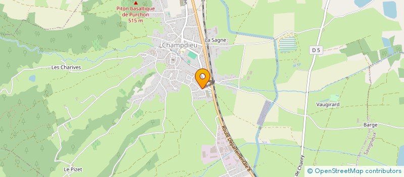 localisation de l'entreprise MADAME AMANDINE JEANNE DUGAY  MONTBRISON